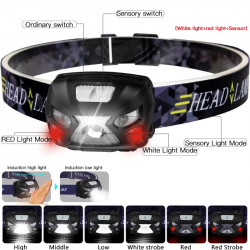 USB Rechargeable Headlamp Flashlight Body Motion Sensor 10000 Lumen