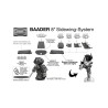 Platine Baader Support (droite ou gauche) pour tubes optiques. Prix pour une Pièce
