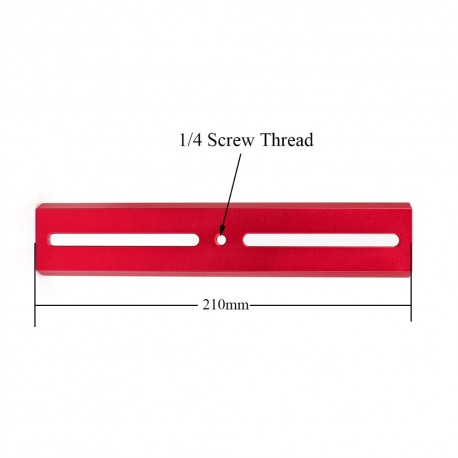 Dovetail bar  type  Vixen style  - length 21 cm red