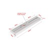 Dovetail bar type Vixen style - length 21 cm silver