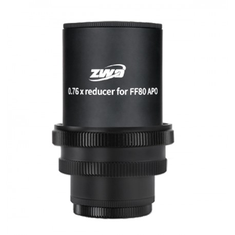 Réducteur de focale ZWO 0.76x pour lunette FF80