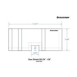 Dew shield Celestron C6 and C8
