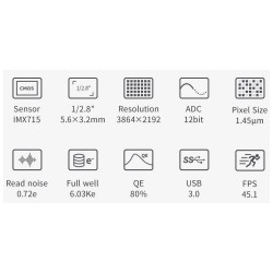 ZWO ASI 715MC USB 3.0 HR Planetary & Lunar Imaging Camera