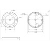 Colonne MiniPier iOptron pour HAE69 et HAZ71