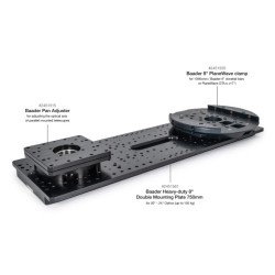 Baader Heavy-Duty 8" Double Mounting Plate – 750 mm for 20"–24" Optics (150 kg)