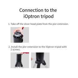 ZWO Pier Extension 200 mm for Mount AM5-N and AM3-N