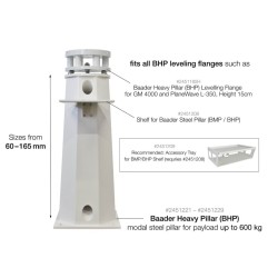 Baader Heavy Pillar (BHP) – Pilier acier conique pour monture, charge jusqu’à 600 kg