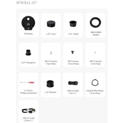 ZWO EFW roue à filtres électronique 8x31-25