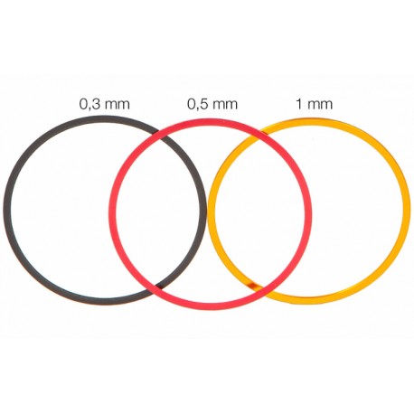 Baader Planetarium M54 fine adjustment rings set 0.3 0.5 1 mm aluminium