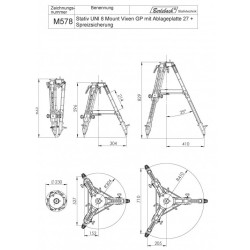Berlebach Trépied UNI 8 avec support Avalon UPAS occasion