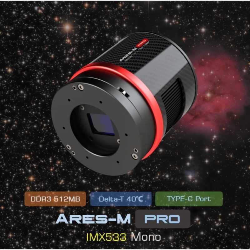 Player One Ares-M Pro IMX533 - Caméra monochrome refroidie