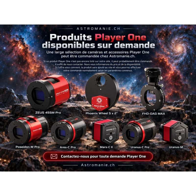 Player One Astronomy – Gamme sur demande | Astromanie.ch