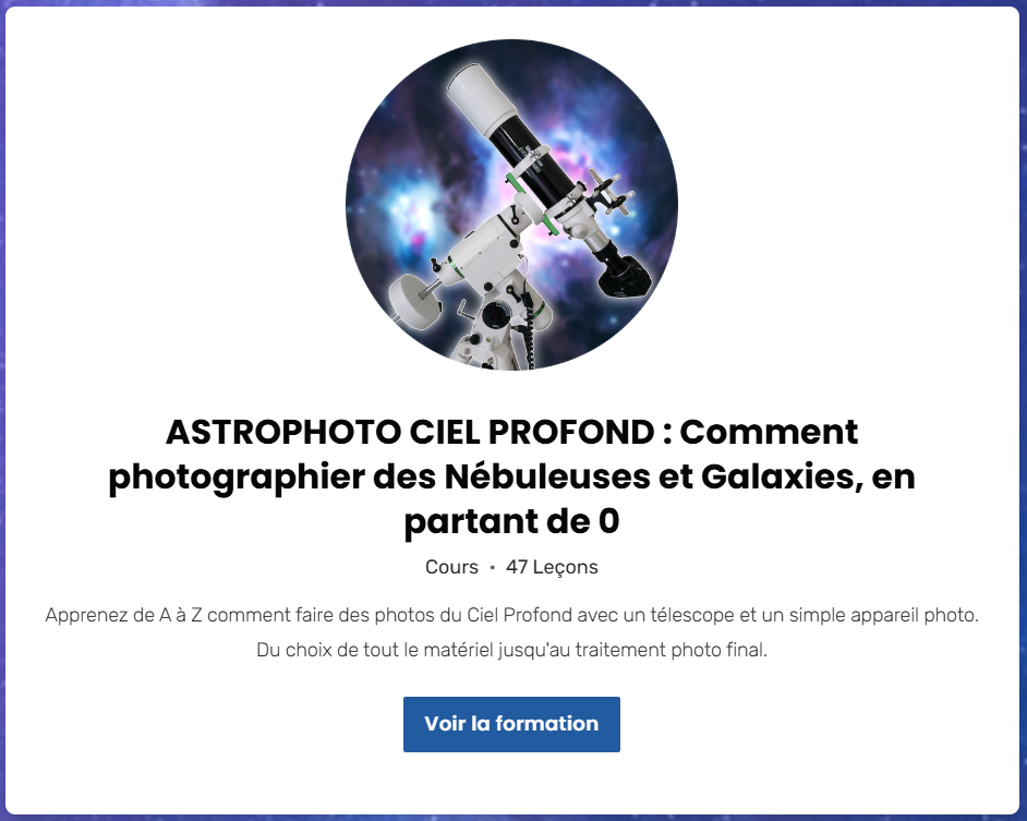 ASTROPHOTO CIEL PROFOND