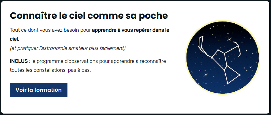 Connaître le ciel comme sa poche