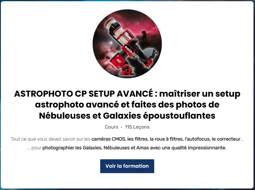 ASTROPHOTO CP SETUP AVANCÉ